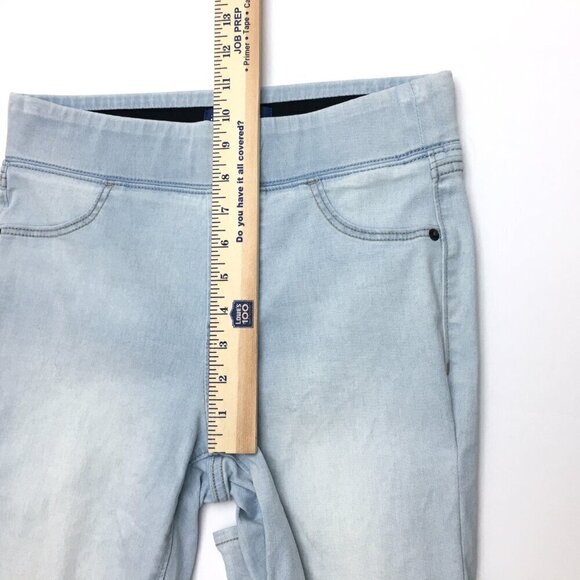 Old Navy Women's Jeans Rockstar Pull On Elastic Waist Straight Leg Light Wash 2T - Picture 5 of 8